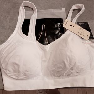 Size L Wireless Bra - 1 black, 1 white